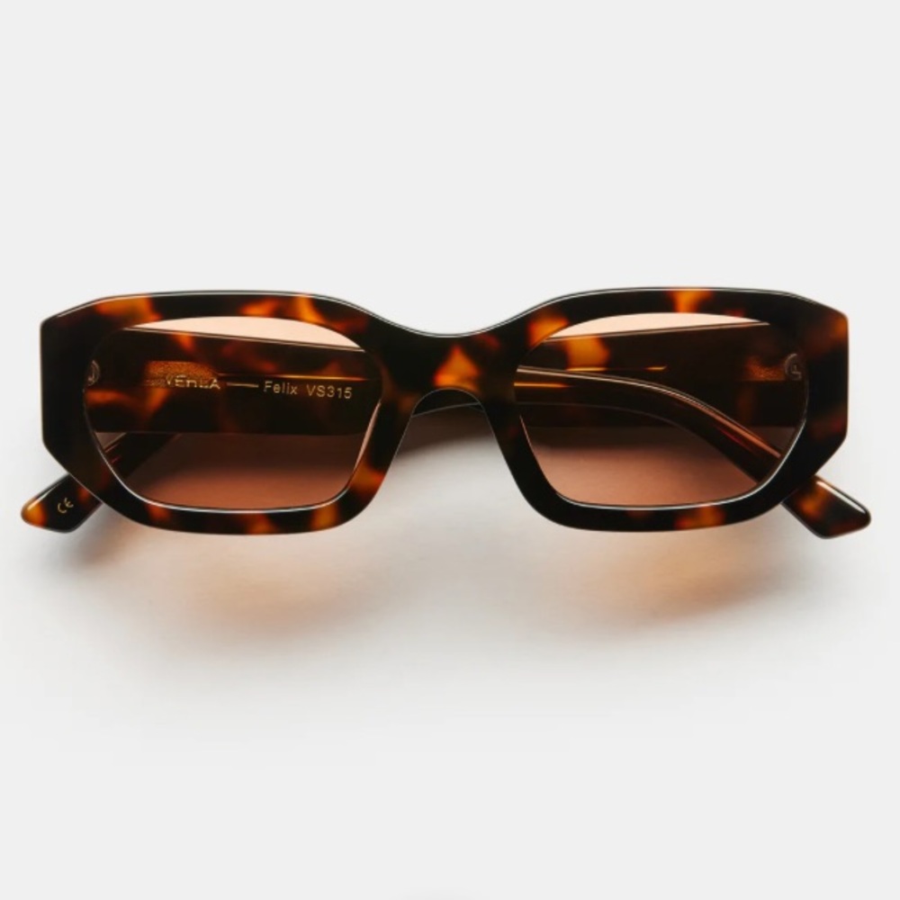 NWT/IN BOX Vehla Felix Sunglasses Choc Tort / Toffee